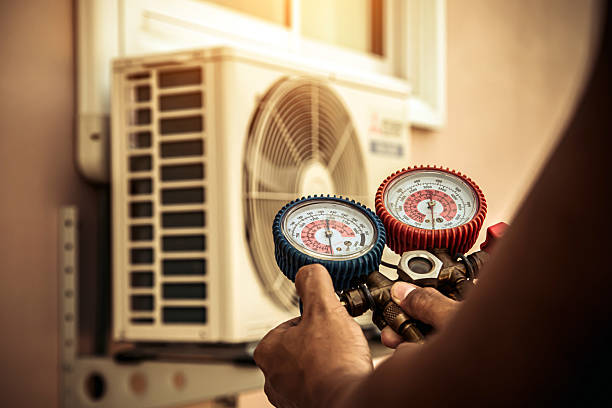 Professional Hvac technician working in Prospect Park, PA